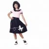 California Costume Collections 50s Hop With Poodle Skirt Costume For Kids