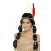 Smiffys American Indian Black Wig For Adults