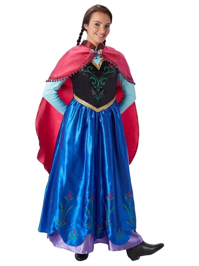 Rubie's Anna Deluxe Costume For Adults - Disney Frozen 3 Rubie's Anna Deluxe Costume For Adults - Disney Frozen