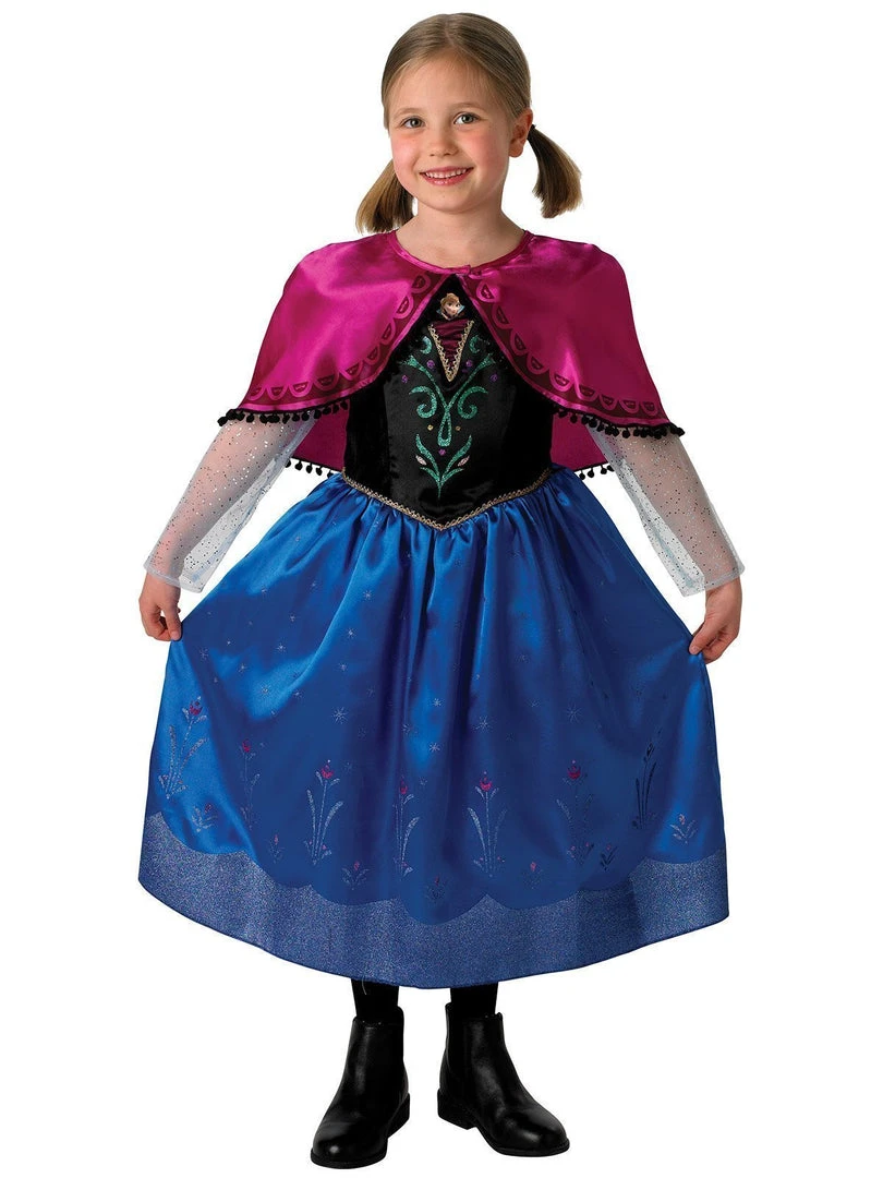 Rubie's Anna Deluxe Costume For Kids - Disney Frozen 3 Rubie's Anna Deluxe Costume For Kids - Disney Frozen
