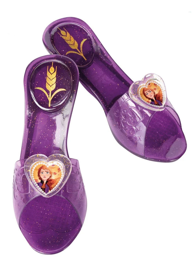 Rubie's Anna Jelly Shoes For Kids - Disney Frozen 2 3 Rubie's Anna Jelly Shoes For Kids - Disney Frozen 2
