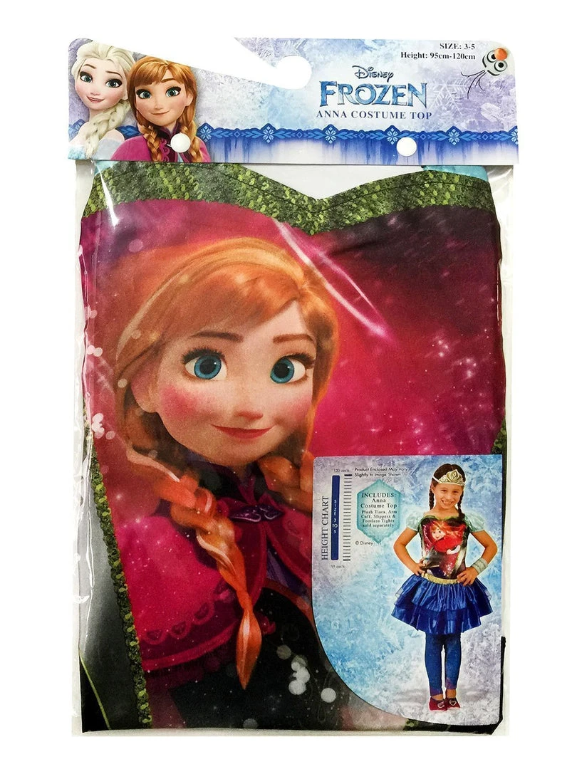 Rubie's Anna Princess Top For Kids - Disney Frozen 5 Rubie's Anna Princess Top For Kids - Disney Frozen