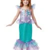 Rubie's Ariel Glitter & Sparkle Costume For Kids - Disney The Little Mermaid