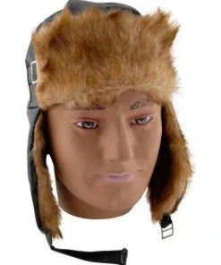 Jacobson Hat Co. Inc. Aviator Hat With Faux Fur For Adults