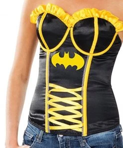 Rubie's Batgirl Ribbon Detail Corset For Adults - Warner Bros DC Comics