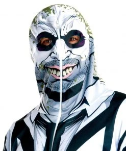 Rubie's Beetlejuice Hoodie With Mask For Adults - Warner Bros Beetlejuice