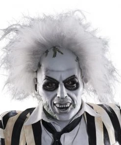 Rubie's Beetlejuice Overhead Mask With Hair For Adults - Warner Bros Beetlejuice