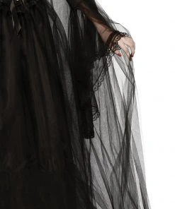 Rubie's Black Full Length Hooded Cape For Adults