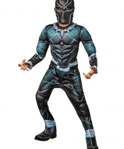 Rubie's Black Panther Deluxe Costume For Kids - Marvel Black Panther