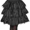 Rubie's Black Ruffle Adult Skirt