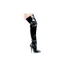 Ellie Shoes Inc Accessories Black Thigh High Patent Boot For Adults