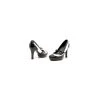 Ellie Shoes Inc Black & White Flapper Saddle Shoes For Adults