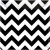 Amscan Black And White Chevron 7 Cake Plates