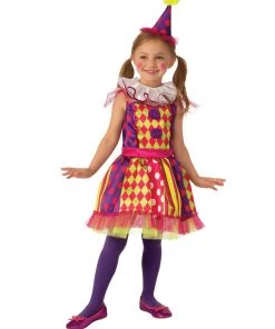 Funny Fashion Bright Clown Costume For Kids