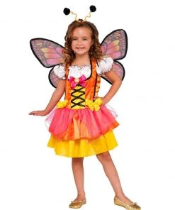 Rubie's Butterfly Glittery Orange Costume For Kids