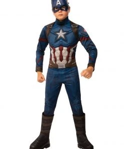 Rubie's Captain America Deluxe Costume For Kids - Marvel Avengers: Endgame