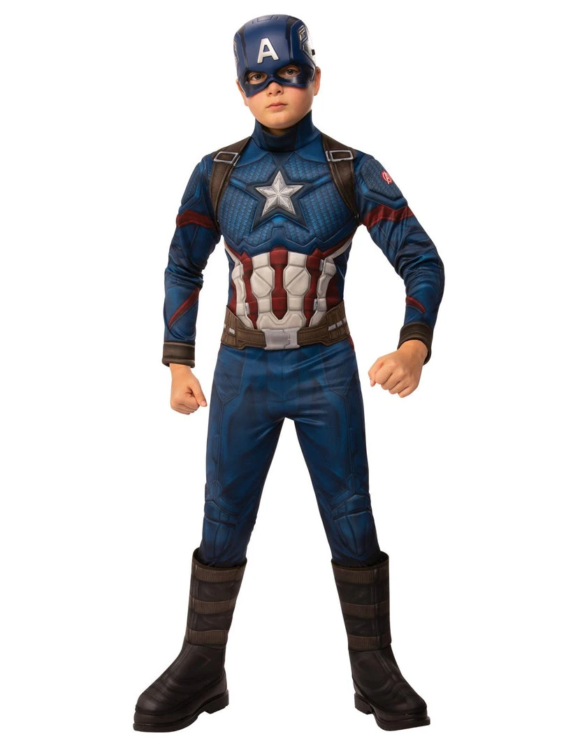Rubie's Captain America Deluxe Costume For Kids - Marvel Avengers: Endgame 3 Rubie's Captain America Deluxe Costume For Kids - Marvel Avengers: Endgame