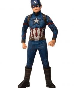 Rubie's Captain America Deluxe Costume For Kids & Tweens - Marvel Avengers: Endgame