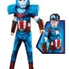 Rubie's Captain America Mechstrike Deluxe Costume For Kids - Marvel Avengers Mech Strike