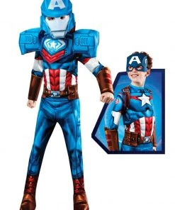 Rubie's Captain America Mechstrike Deluxe Costume For Kids - Marvel Avengers Mech Strike