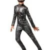 Rubie's Catwoman Deluxe Costume For Kids - Warner Bros The Batman 2 Rubie's Catwoman Deluxe Costume For Kids - Warner Bros The Batman