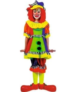 Funny Fashion Clown Olivia Costume For Kids