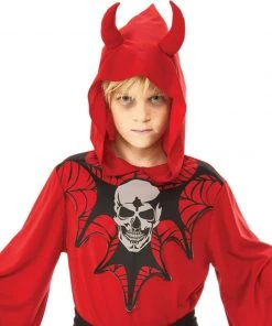 Rubie's Devil Robe With Skull & Webs Costume For Kids