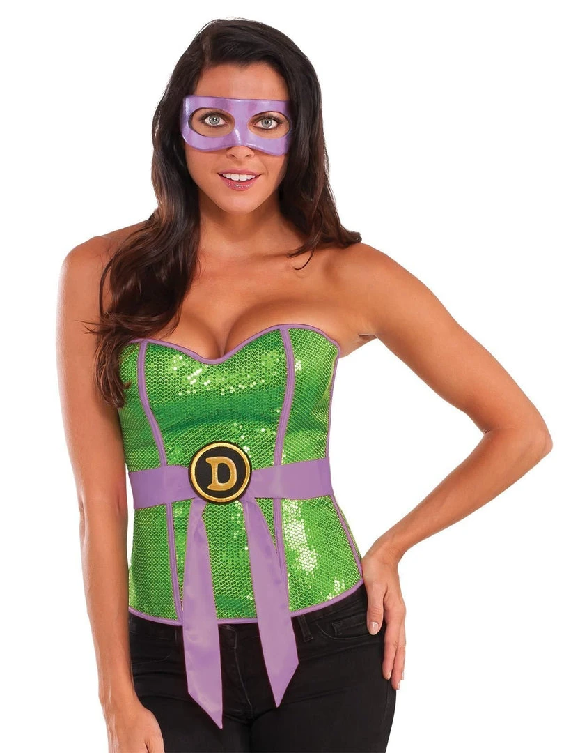 Rubie's Donatello Sequin Corset For Adults - Nickelodeon Teenage Mutant Ninja Turtles 3 Rubie's Donatello Sequin Corset For Adults - Nickelodeon Teenage Mutant Ninja Turtles