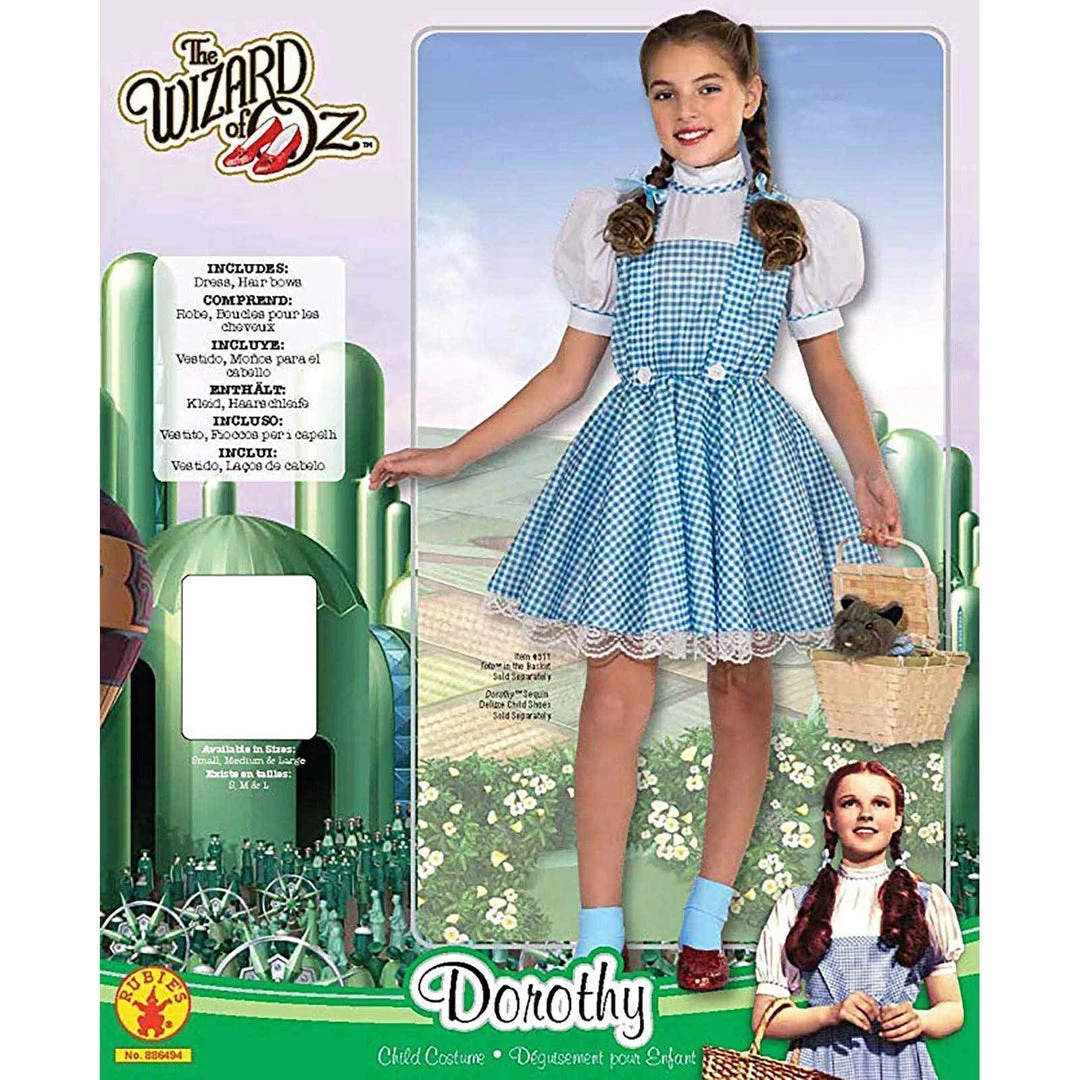 Rubie's Dorothy Deluxe Costume For Kids - Warner Bros The Wizard Of Oz 6 Rubie's Dorothy Deluxe Costume For Kids - Warner Bros The Wizard Of Oz