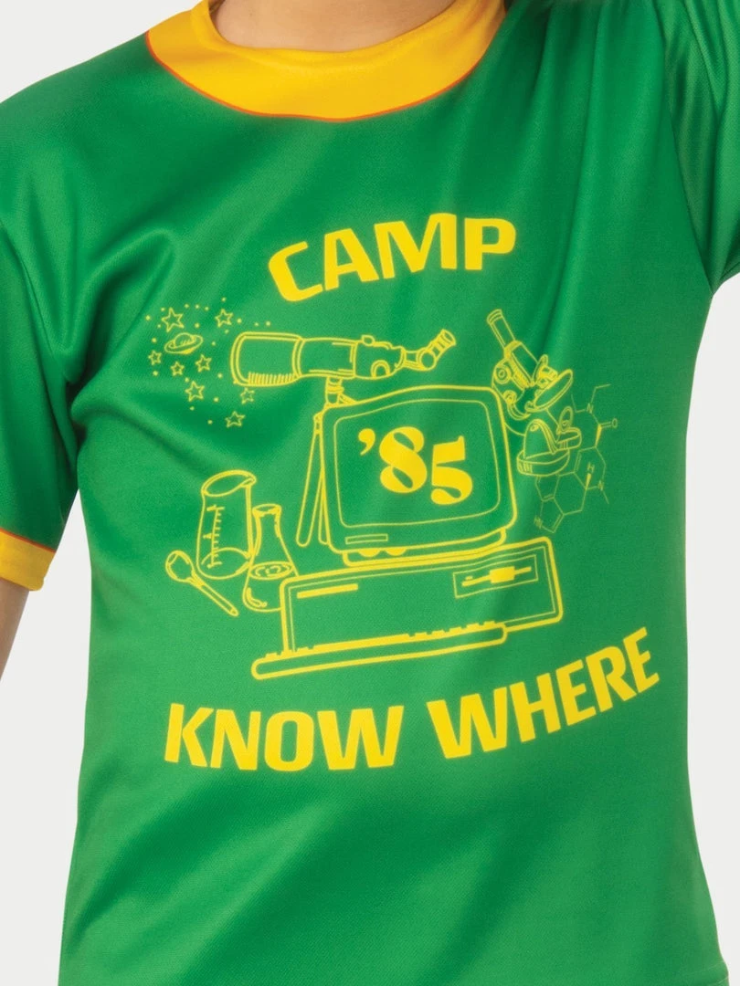 Rubie's Dustin 'Camp Know Where' T-Shirt For Kids - Netflix Stranger Things 5 Rubie's Dustin 'Camp Know Where' T-Shirt For Kids - Netflix Stranger Things