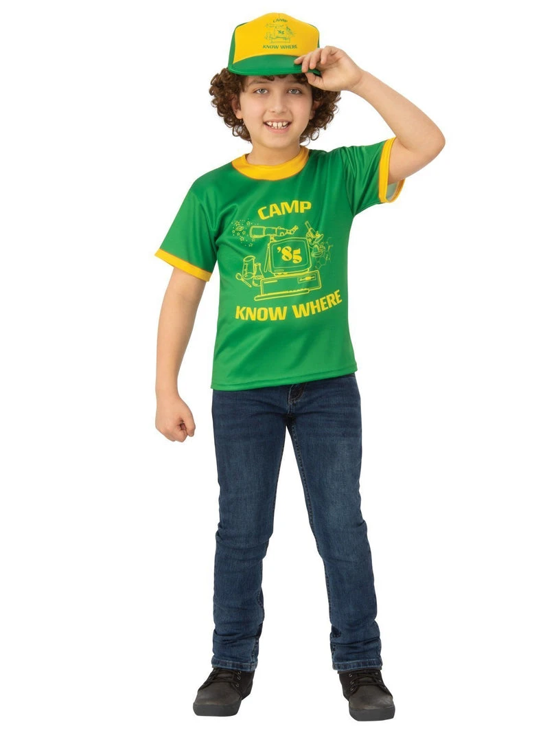 Rubie's Dustin 'Camp Know Where' T-Shirt For Kids - Netflix Stranger Things 3 Rubie's Dustin 'Camp Know Where' T-Shirt For Kids - Netflix Stranger Things