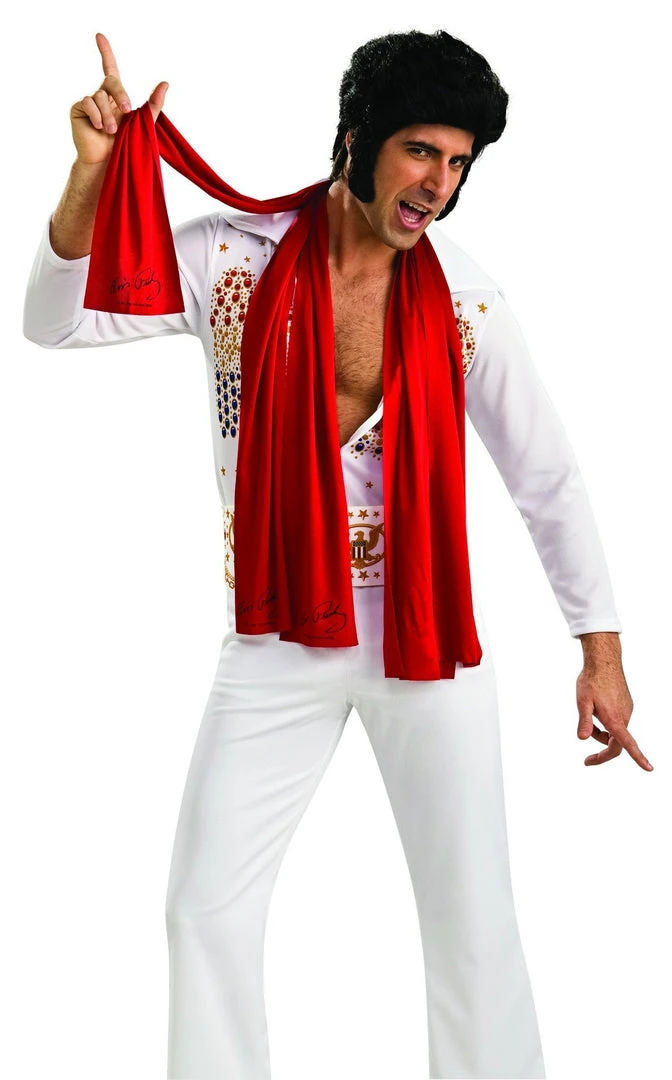 Rubie's Elvis 3 Pack Of Scarves - Elvis Presley Adults 3 Rubie's Elvis 3 Pack Of Scarves - Elvis Presley Adults