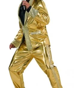 Costume World NZ Sales 39 Rubie's Elvis Presley Collector's Edition Gold Suit For Adults - Elvis Presley