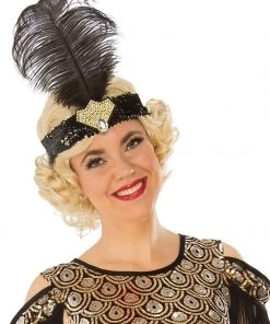 Rubie's Fabulous Flapper Black & Gold Costume For Adults