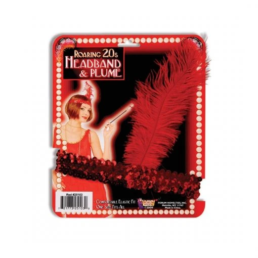 Forum Novelties New Year's Eve Flapper Roaring 20's Headband & Plume 1 Forum Novelties New Year's Eve Flapper Roaring 20's Headband & Plume