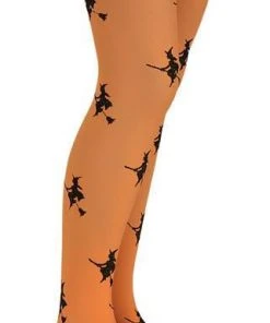Rubie's Glitter Witch Orange Child Tights Kids