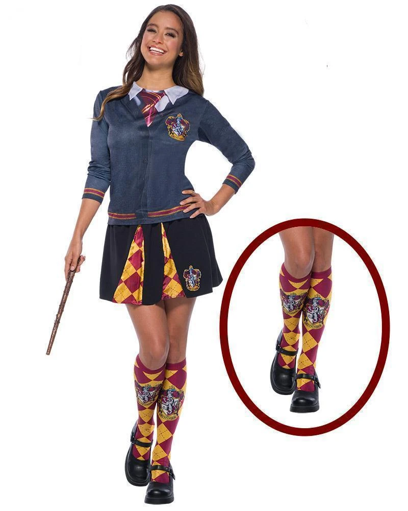 Rubie's Gryffindor Socks For Teens & Adults - Warner Bros Harry Potter 3 Rubie's Gryffindor Socks For Teens & Adults - Warner Bros Harry Potter