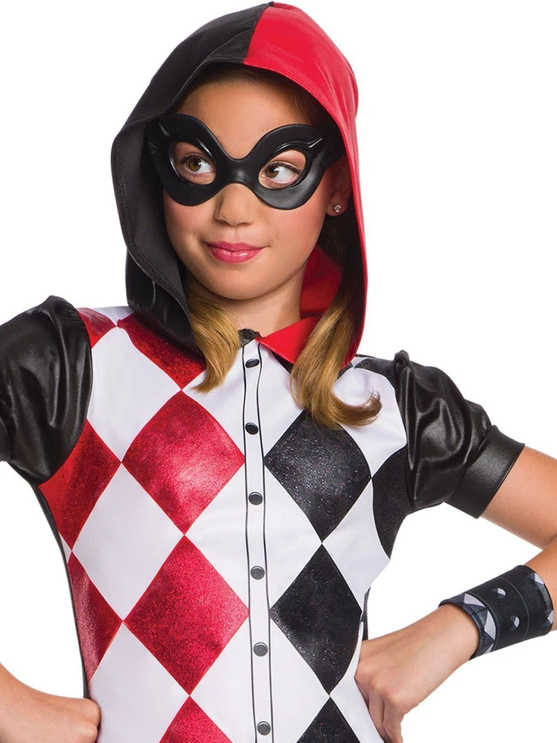 Rubie's Harley Quinn Hoodie Costume For Kids - Warner Bros DC Super Hero Girls 4 Rubie's Harley Quinn Hoodie Costume For Kids - Warner Bros DC Super Hero Girls