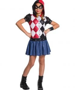 Rubie's Harley Quinn Hoodie Costume For Kids - Warner Bros DC Super Hero Girls