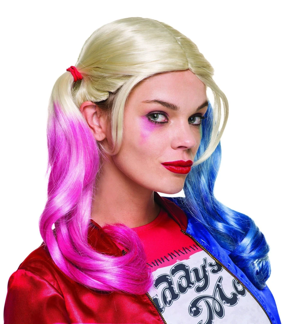 Rubie's Harley Quinn Wig For Adults - Warner Bros Suicide Squad 3 Rubie's Harley Quinn Wig For Adults - Warner Bros Suicide Squad