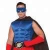 Forum Novelties Hero Muscle Chest Blue For Adults