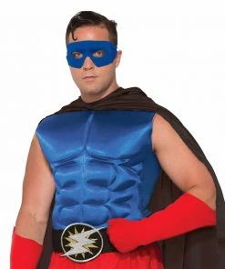 Forum Novelties Hero Muscle Chest Blue For Adults