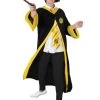 Rubie's Hufflepuff Deluxe Robe For Adults - Warner Bros Harry Potter