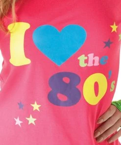 Rubie's I Love The 80s T-Shirt For Adults