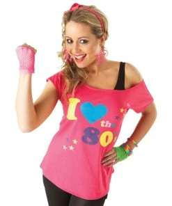 Rubie's I Love The 80s T-Shirt For Adults