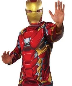Rubie's Iron Man Costume Top & Mask Set For Adults - Marvel Avengers