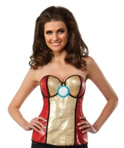 Rubie's Iron Rescue Sequined Corset For Adults - Marvel Avengers