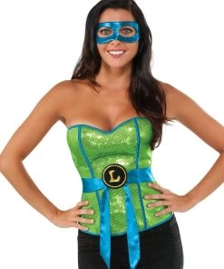 Rubie's Leonardo Sequin Corset For Adults - Nickelodeon Teenage Mutant Ninja Turtles