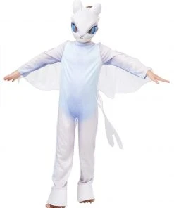 Rubie's Light Fury Deluxe Costume For Kids - Universal How To Train Your Dragon