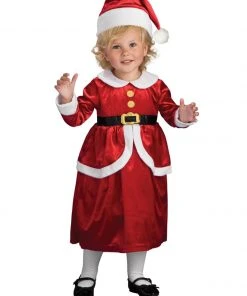 Rubie's Lil' Mrs Claus Dress And Apron Set For Toddlers & Kids